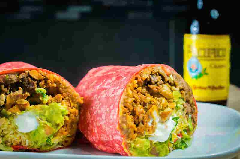El Fogon Mexican Grill signature dishes Fogon BurritoSuper FriesCalifornia Burrito